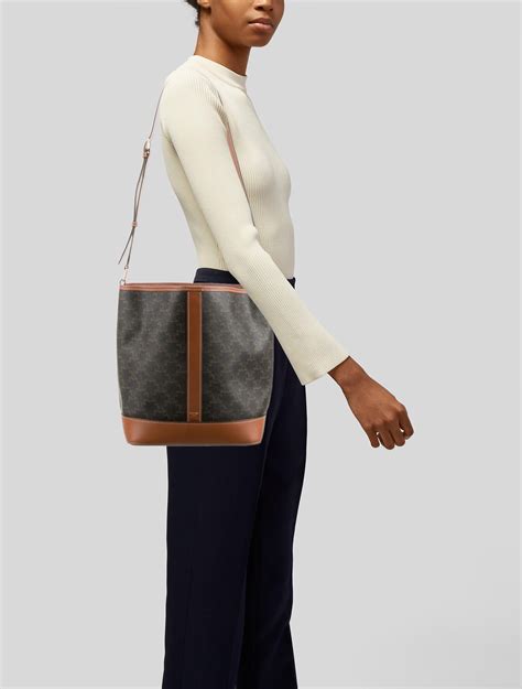 celine clara bucket bag|celine triomphe bucket bag medium.